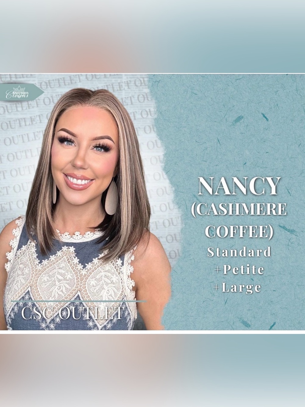 Chelsey Smith Crowns -Nancy (Cashmere Coffee)